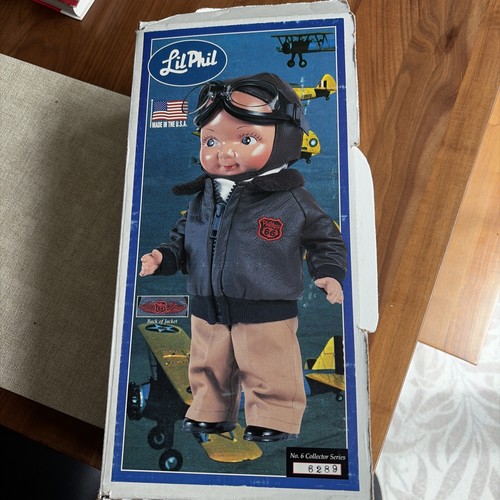 Vintage Phillips 66 Composition Buddy Lee Doll w/ Box Lil Phil