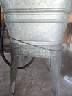Galvanized Metal Washtub On Stand Beer Cooler with Drain Hole and Hose — photo 5