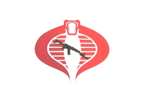 GI Joe Weapon Machine Gun VENOM vs VALOR Black AK Figure Accessory