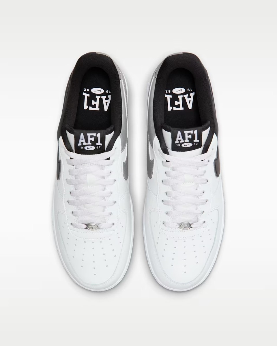 Nike Air Force 1 '07 LV8 Shoes White Black Silver IB6847-100 Men's