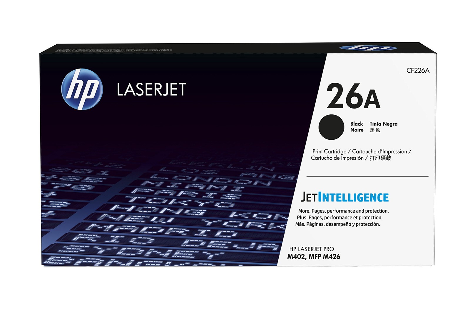HP CF226A 26A Оригинальный тонер-картридж LaserJet, черный, в одной упаковке, Стандартный Bla