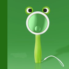 Portable 5X/10X Magnifying Glass Animal Style Loupe Hand-Held Cartoon Magnifier