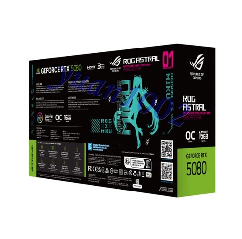 NUOVA ASUS ROG ASTRAL RTX 5080 O16G Hatsune Miku scheda grafica spedizione gratuita - Foto 3 di 10
