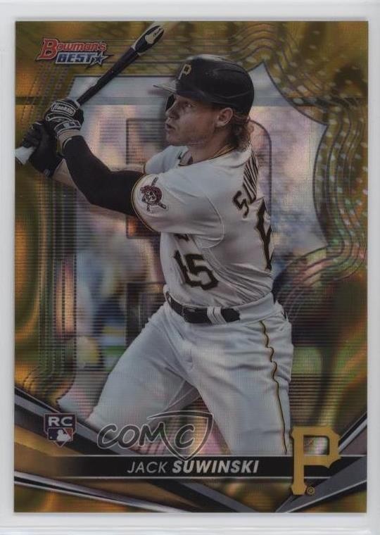 2022 Bowman's Best Gold Lava Refractor 59/75 Jack Suwinski #32 09an