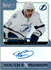 2013-14 Select Youth Explosion Autographs Prizms #YEWN J.T. Brown Auto /25 HKY