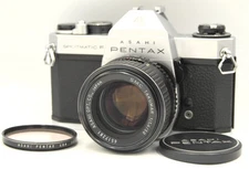 【Exc+5】PENTAX SPF 35mm SLR Silver Camera w/ SMC TAKUMAR 50mm f1.4 M42 from Japan