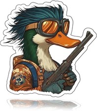Mullet Duck Vinyl Decal Sticker For Duck Hunting Enthusiasts Funny Meme Sticker