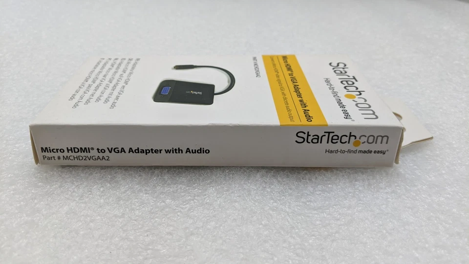 Startech Micro HDMI to VGA Adapter Converter with Audio Part Number: MCHD2VGAA2 - Image 2 of 4