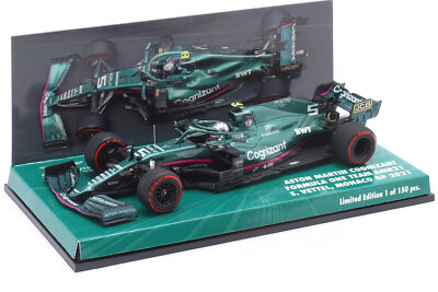 S. Vettel Aston Martin AMR21 #5 5th Monaco GP Formel 1 2021 1:43 Minichamps