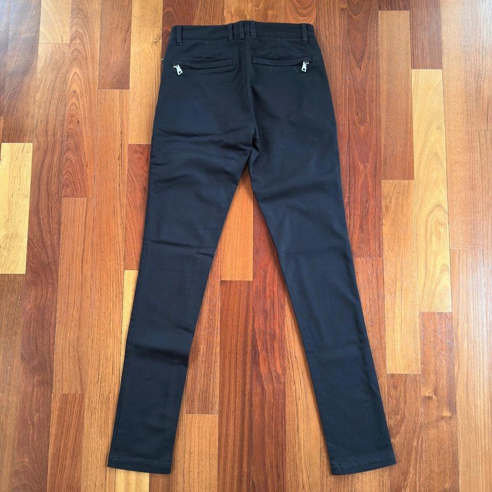 BALMAIN Men's Black Slim Trousers, Size 28 US (44 EU) - $950 Retail (New BNWT) - Image 4 of 4