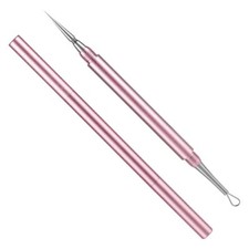 Blackhead Extractor, Metal 2 in 1 Acne Clean Needle Professional Pimple Popper