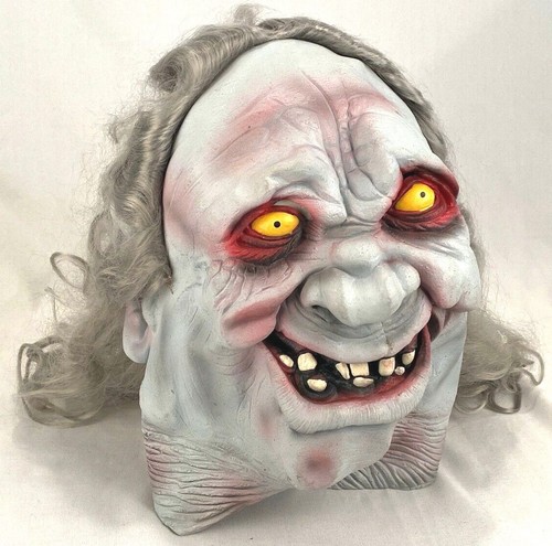 Máscara de Halloween Ghoul Horrible Monstruo Terroroso Espeluznante Peludo Sonrisa-Vinilo - Imagen 1 de 4