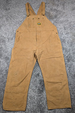 Vintage Caterpillar Overalls Mens 46 Brown Duck Canvas CAT Workwear Union Made