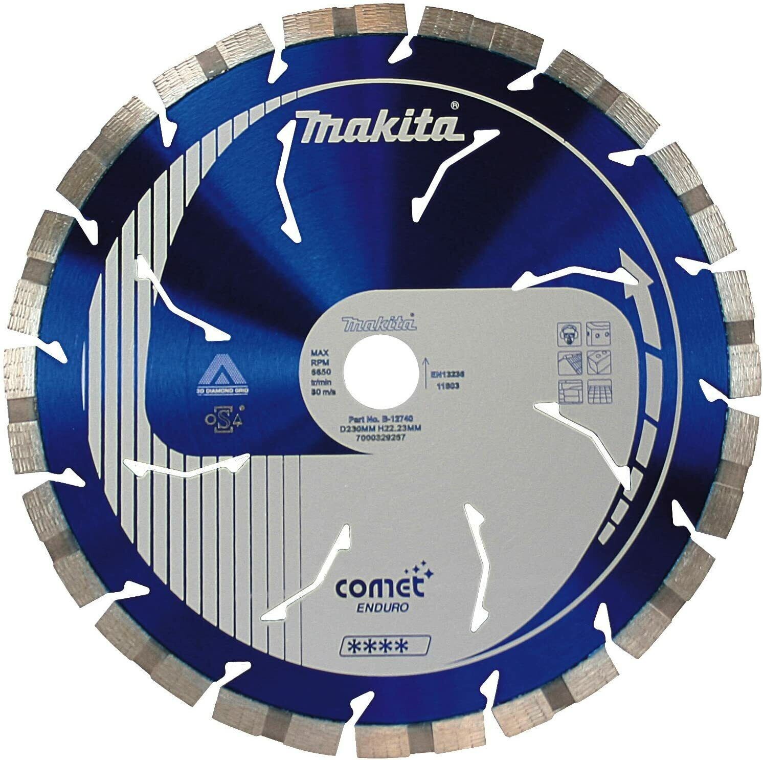 Makita B-13568 Comet Segmented Rim for Fast Cutting - NEW