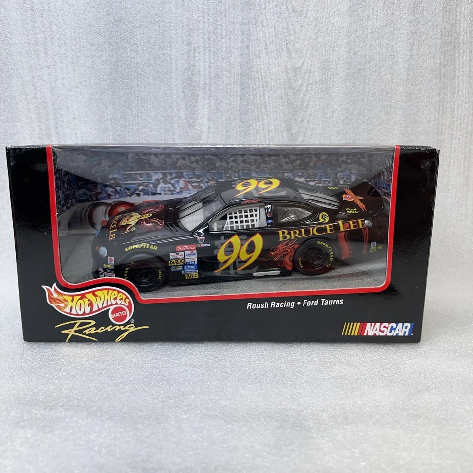 Ford negro Hot Wheels Racing NASCAR 1:24 diecast #99 Jeff Burton Bruce Lee Foto 2 de 4