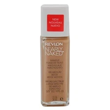 Revlon Nearly Naked Makeup - Medium Beige - #180, 1 Oz (4 Pack)
