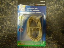 Monster Cable 140550-00 7 ft. L Ivory Modular Telephone Line Cable