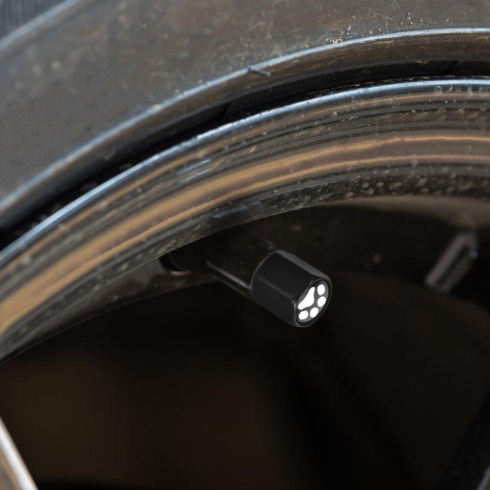 1 Set Tire Valve Stem Cap Cover Dog Paw Tire Valve Caps Tire Air Caps