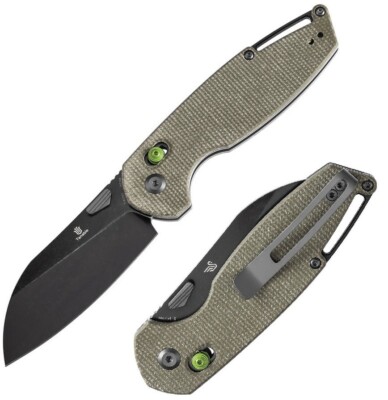 Tenable Knives Model 6 Folding Knife 3.13'' Sandvik 14C28N Steel Blade Micarta