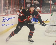 Zack Ostapchuk Signed 8x10 Photo! Ottawa Senators w/39th overall inscrip! W/COA