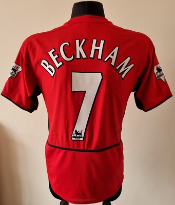 希少　Nike Manchester United Beckham 7 L Manchester United Beckham #7 Blue Nike Sz XL Premier League | eBay