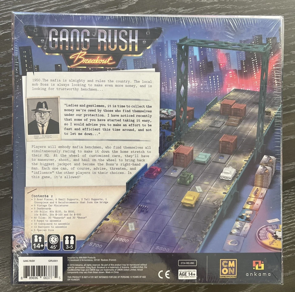 Gang Rush Breakout Board Game 2016 ANKAMA Products, New and Sealed - Image 2 of 4