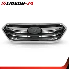 Grille Grill Assy Painted Black Shell Silver Insert Fit For 18-19 Subaru Legacy 