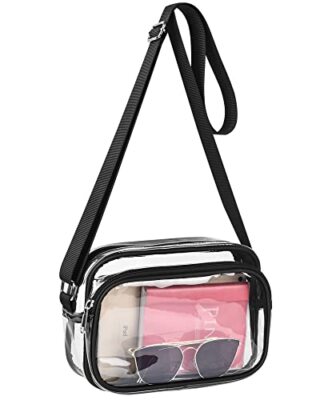 Clear Bag for Stadium Events,Clear Purse Stadium Approved with Front Pocket Bag