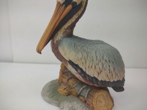 Vintage Lefton Porcelain Pelican Bird Figurine Bisque Hand Painted nautical 6" - Picture 9 of 9