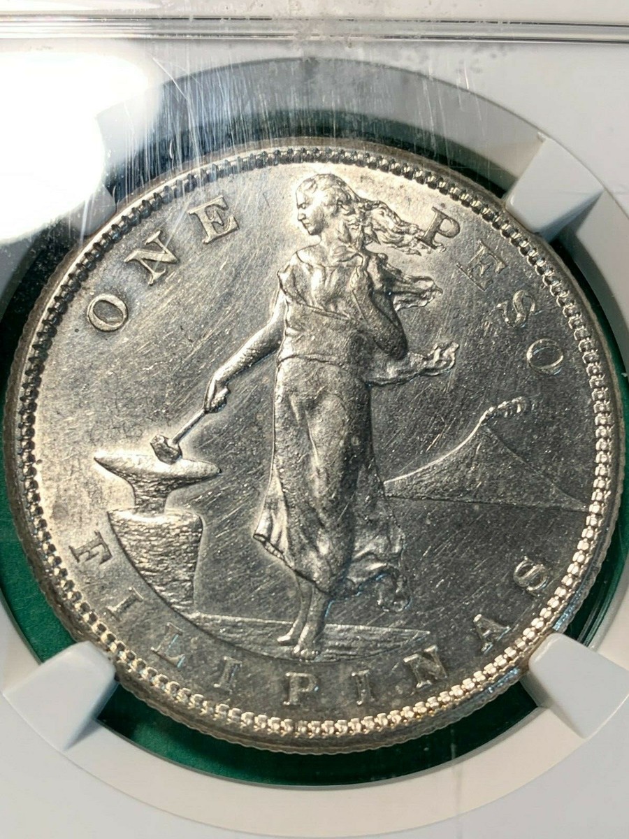 コインネックレストップ　ワンペソ　フィリピーナ　USA アメリカ 1907 コインネックレストップ ワンペソ フィリピーナ USA アメ