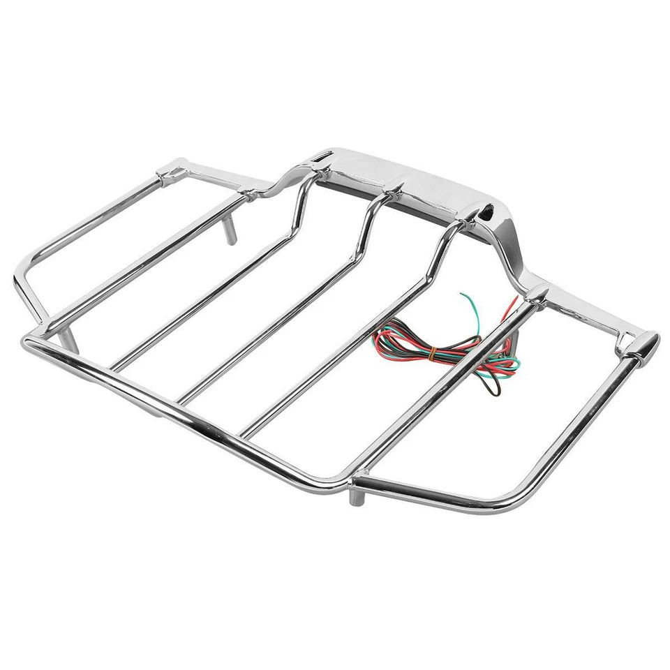 Bagageiro rack luz LED compatível com Harley Touring Street Road Glide 14-24 - Imagem 4 de 4