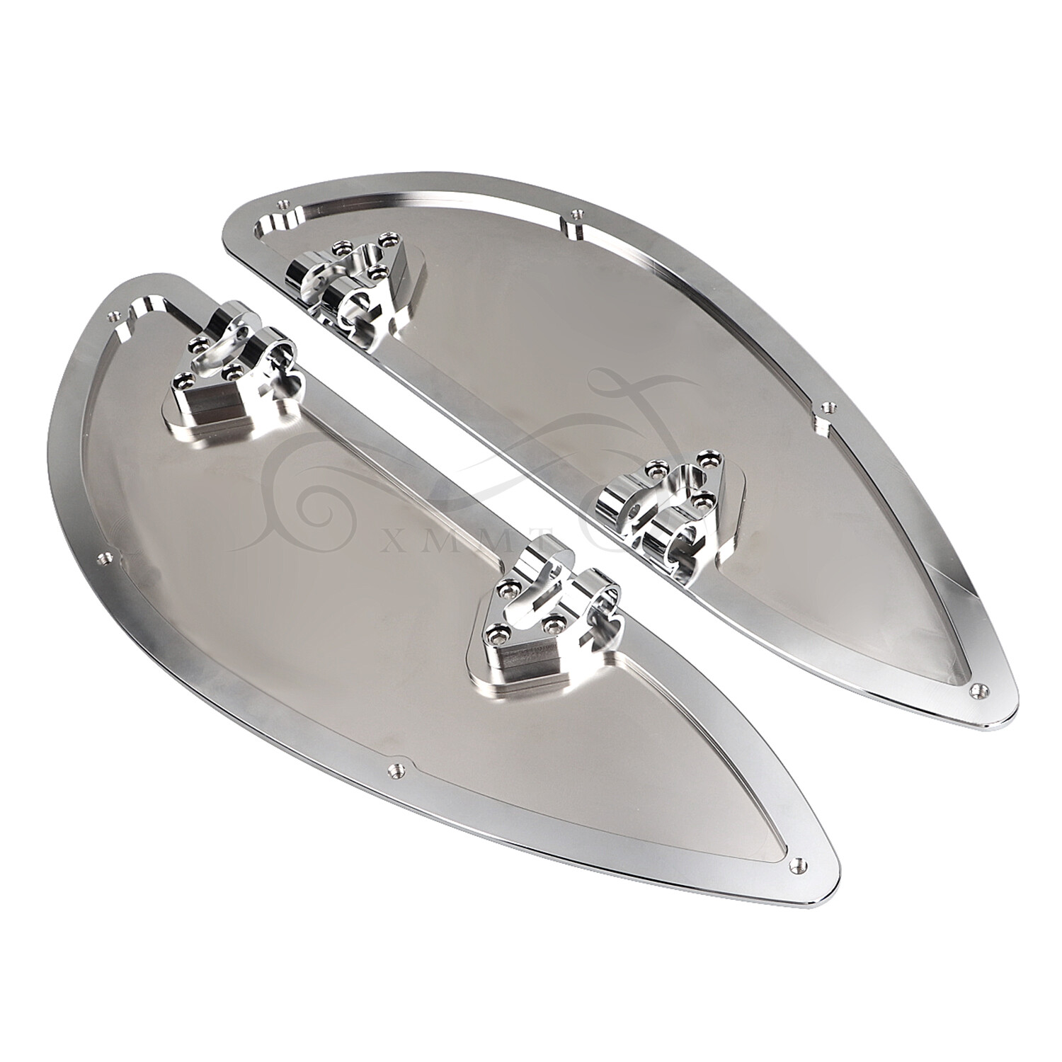 Chrome Driver Floorboards For Harley Fatboy Heritage Softail Deluxe FLS