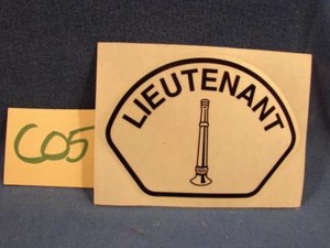 C05 FIRE FIGHTER REFLECTIVE HELMET CAR TRUCK WINDOW STICKER BLACK LIEUTENANT