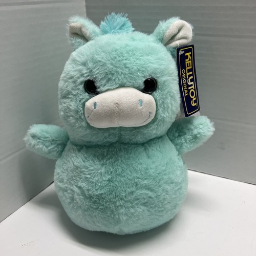 Kellytoy Pegasus geflügeltes Pferd 2018 Plüsch türkis grün Neu mit Etikett