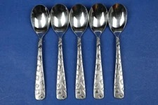 5 x Cambridge Bedrock Sand Stainless Teaspoons 6 7/8”