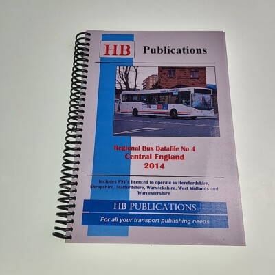 HB Publications Regional Bus Datafile 4 Central England 2014 Book