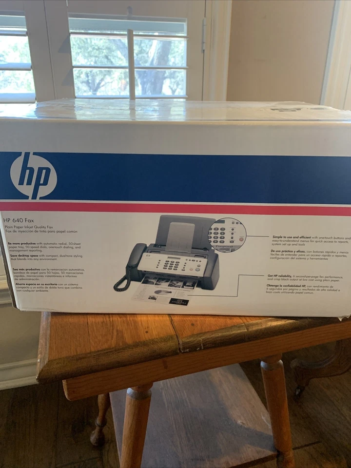 全新未拆封惠普 640 传真普通纸喷墨传真机 CB782A 全新未拆封 — 第 2/3 张图片