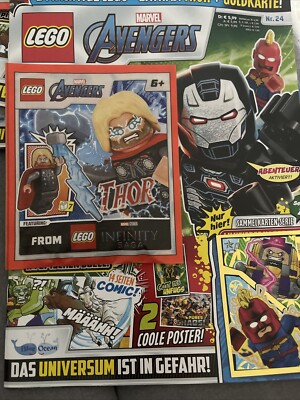 @@ Lego Marvel Avengers Comic Magazin Heft Nr. 24/24 + Minifigur Thor NEU OVP @@