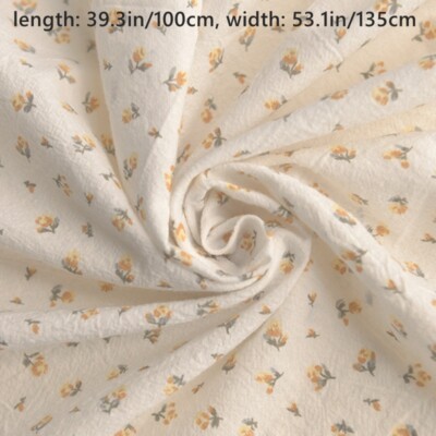 Baumwollmischung Blumen Stoff Tuch für Kleidung Kleid Shirt Vorhang Nähen DIY