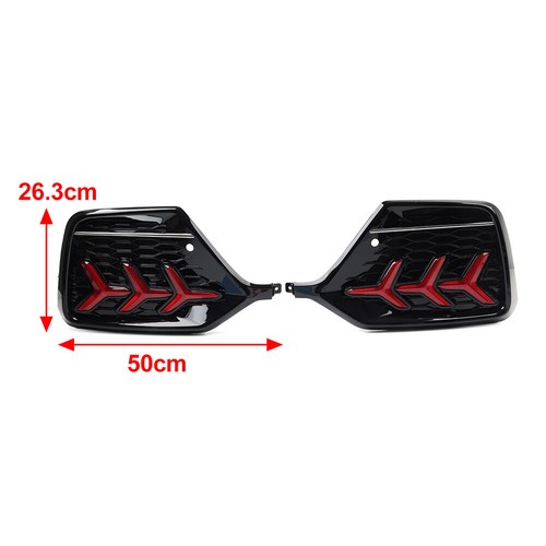 2x Fish Bone Rear Bumper Brake Signal Light For Honda Civic Hatchback 2017-2021 - Picture 13 of 14
