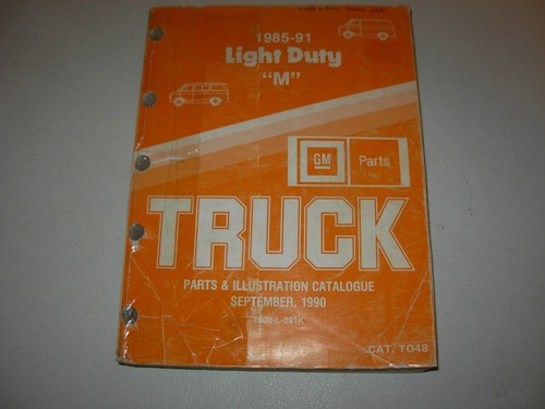 1985 - 1991 "M" Chevrolet GMC Van Parts & Illustration Manual - 第 1/4 張圖片