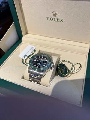 ROLEX SUBMARINER STARBUCKS  BRAND NEW M#126610LV-BOXES/PAPERS/CARD/GREEN BEZEL41