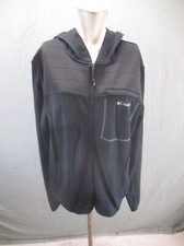 Columbia Size M Mens BLK Full Zip Hooded Pocket Breathable Athletic Jacket 292