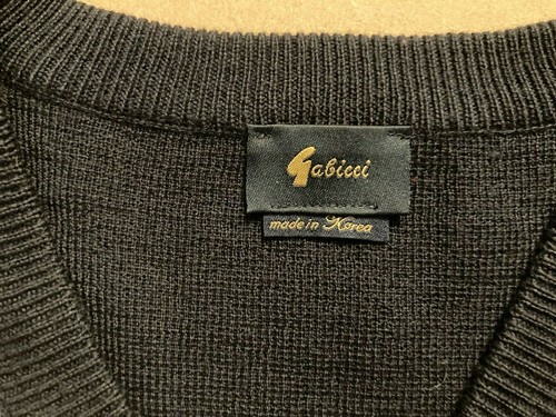 Suéter De Colección Gabicci Mezcla de Lana Cuello en V Manga Larga Azul Talla M Hecho en Corea Para Hombre’s - Imagen 4 de 12