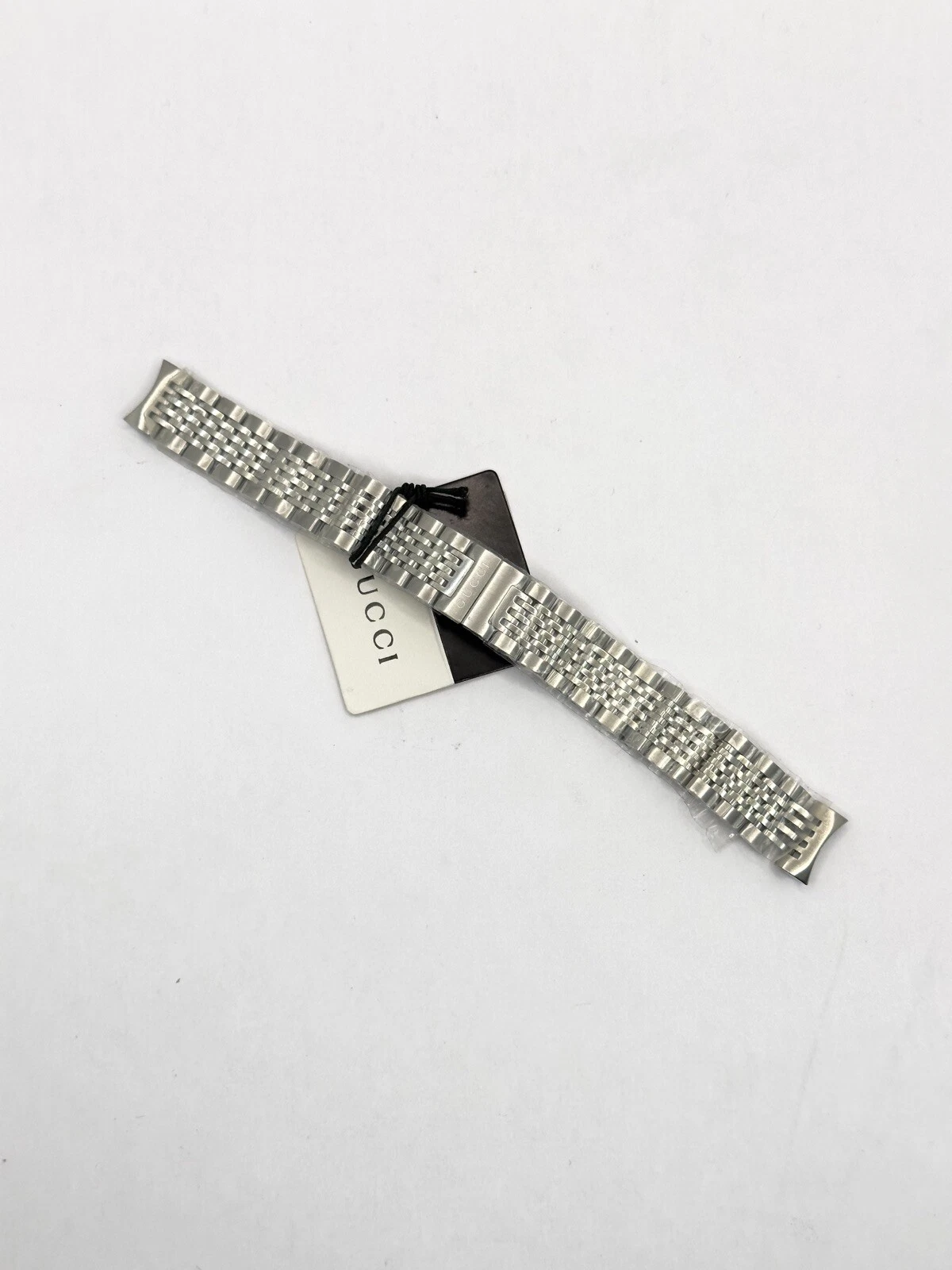 Bracelet Gucci en acier inoxydable 14 mm authentique pour montre femme YA126504 G Timeless