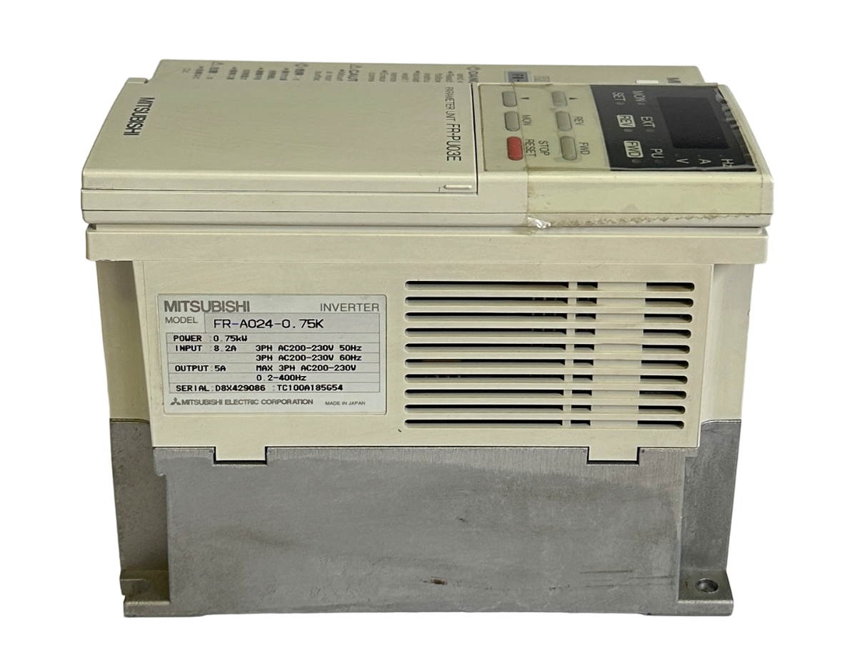 品 MITSUBISHI/三菱電機 インバーター FR-A024-0.75K 保証付き 【公式