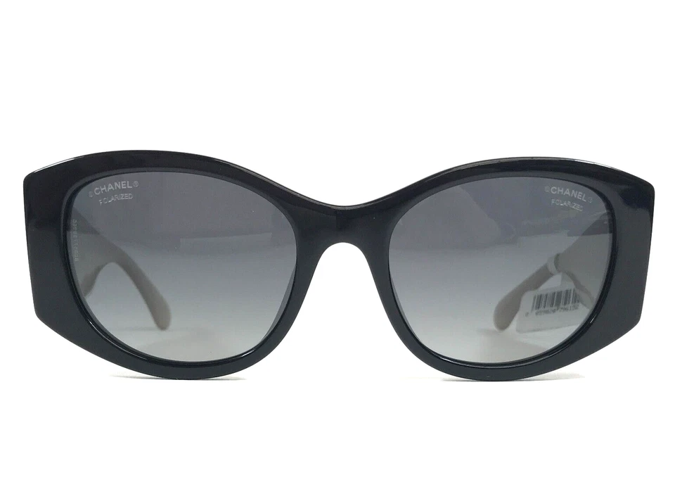 香奈儿太阳镜 5524-A c.534/S8 米色黑色亚洲版带灰色偏光镜片 — 第 3/4 张图片