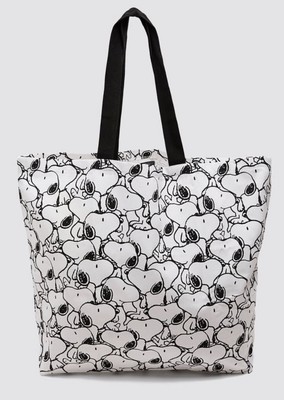 Zara RARE White Snoopy ®Peanuts Print Tote Bag | eBay