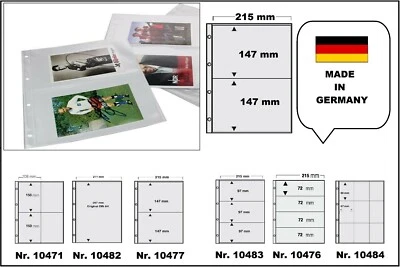 100-A4-FOTOHÜLLEN-SAMMELHÜLLEN-POSTKARTENHÜLLEN-KARTENHÜLLEN 2-Taschen A5 120My