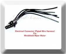5 Wire Harness Pigtail Connector For  Windshield Wiper Motor Fits: GM